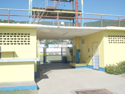 Entrance to HVFC stadium